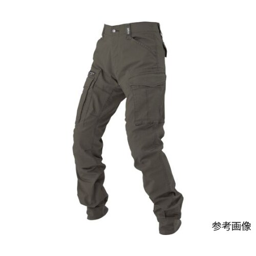 リブ付きカーゴパンツ アーミーグリーン