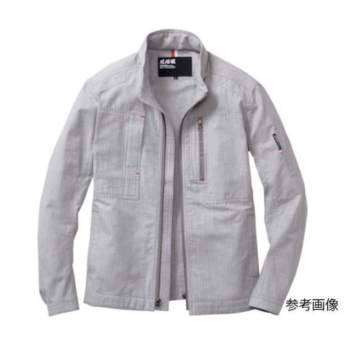 長袖ブルゾン 杢グレー 4L 2294−