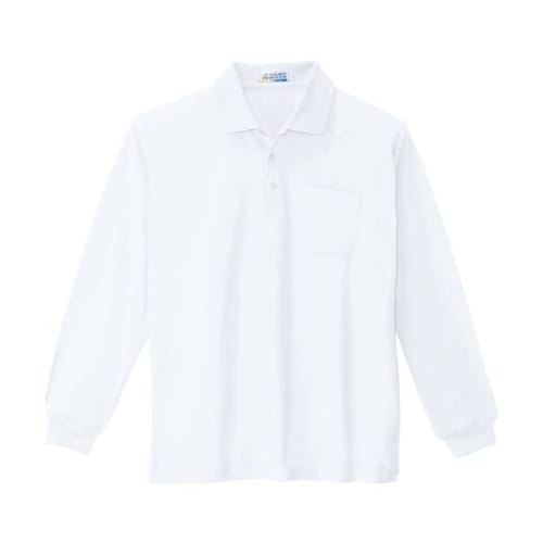 長袖ポロシャツ シロ LL 6130−3