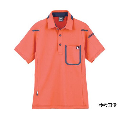 半袖ポロシャツ オレンジ 3L 6190