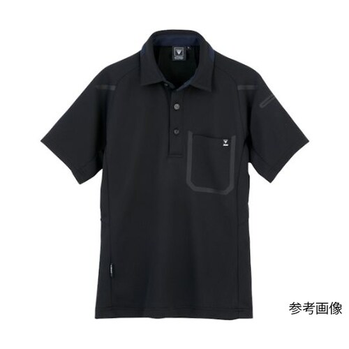 半袖ポロシャツ クロ SS 6190−9