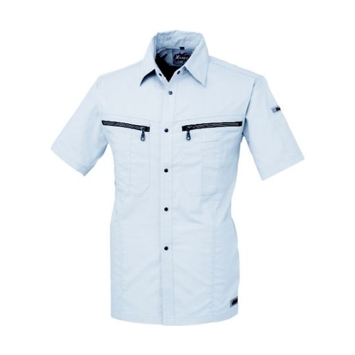 半袖シャツ シルバーグレー M 8892