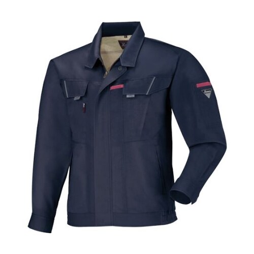 長袖ブルゾン 紺 4L 7564−10−