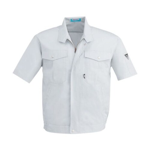 半袖ブルゾン グレー 5L 9910−2