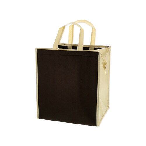 不織布保冷バッグ M ブラウン 5枚入