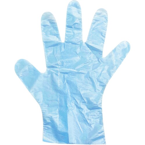 HDポリエチレン手袋F ブルー 200枚
