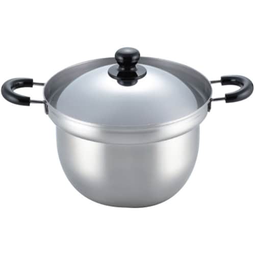 くるめん亭のふきこぼれにくい鍋 両手鍋