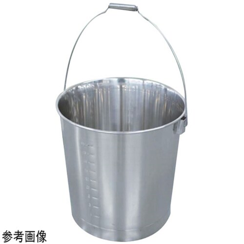 18−8目盛付バケツ(プレス・パイプ取手