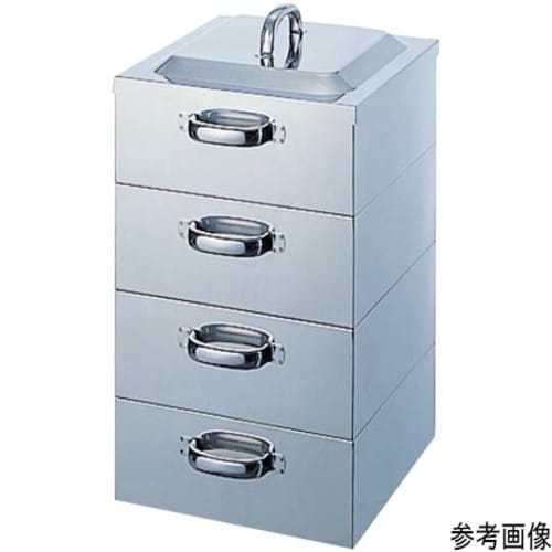 PE 18−8業務用角蒸器 2段 50c