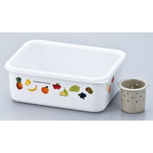 ビタミンアイランド ホーロー角型保存容器