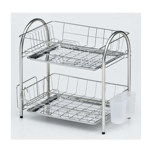 プロンジュ2 ステンレス2段水切りかごセ