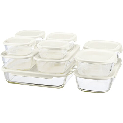 スタッキング耐熱ガラスコンテナ・スクエア