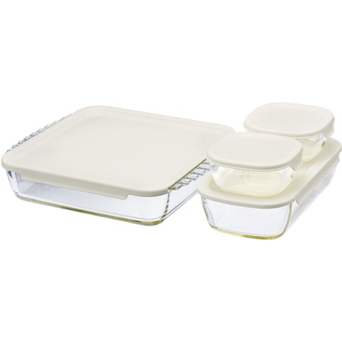 スタッキング耐熱ガラスコンテナ・スクエア