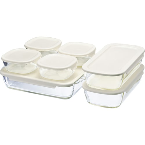 スタッキング耐熱ガラスコンテナ・スクエア