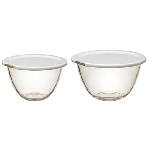 レンジフタ付き耐熱ガラスボウル 2個×6