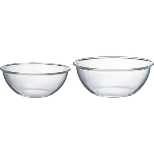 耐熱ガラス製浅型ボウル 2個×6セット入