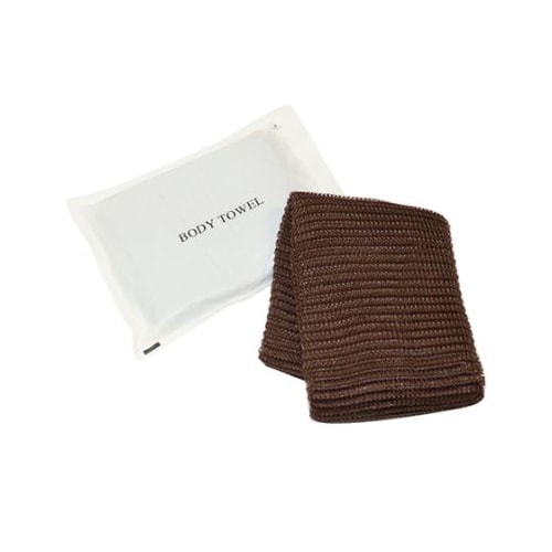 ボディタオル ブラウン 500個入 SJ