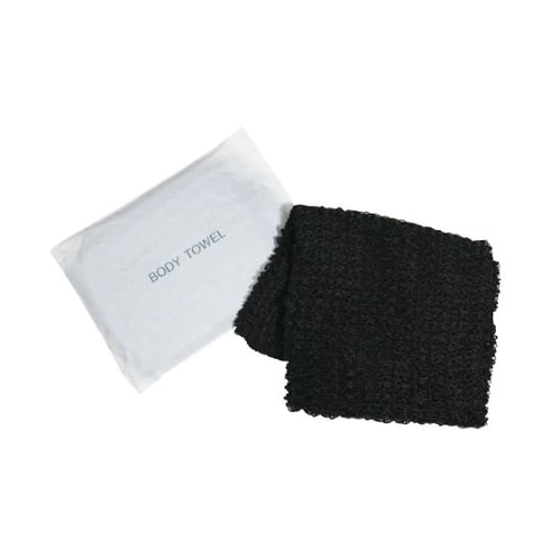 ボディタオル 黒 500個入 BT−12
