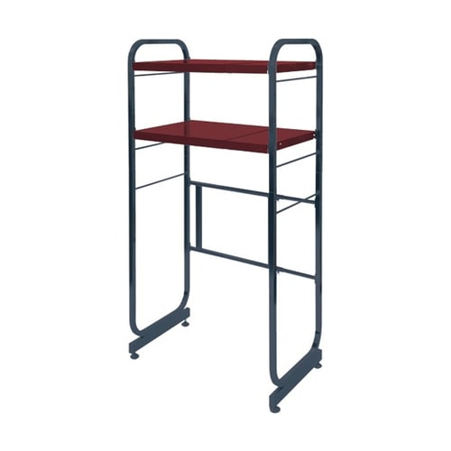 伸縮式キッチンペールラック2段 カーボン