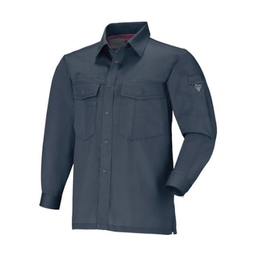 長袖シャツ チャコールグレー 4L 12