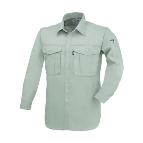 長袖シャツ モスグリーン L 1293−