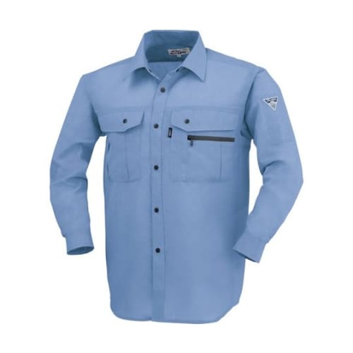 長袖シャツ ブルー S 1343−40−