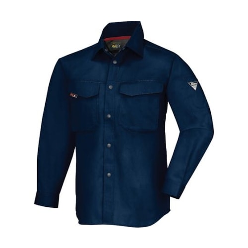 長袖シャツ 紺 4L 1473−10−4