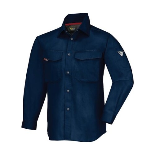 長袖シャツ 紺 S 1473−10−S