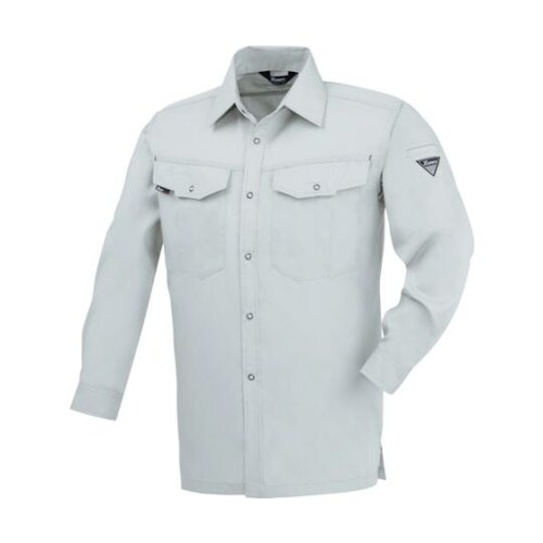 長袖シャツ グレー 4L 1493−20