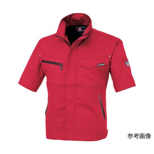 半袖ブルゾン レッド LL 1631−7