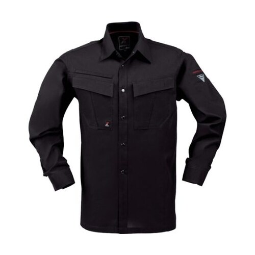 長袖シャツ クロ 3L 1653−90−