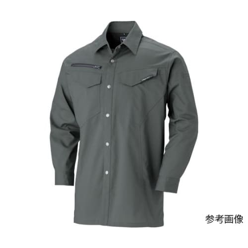 長袖シャツ チャコールグレー LL 16