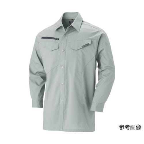 長袖シャツ モスグリーン 5L 1693