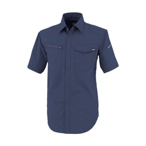 TCストレッチ半袖シャツ 紺 5L 17