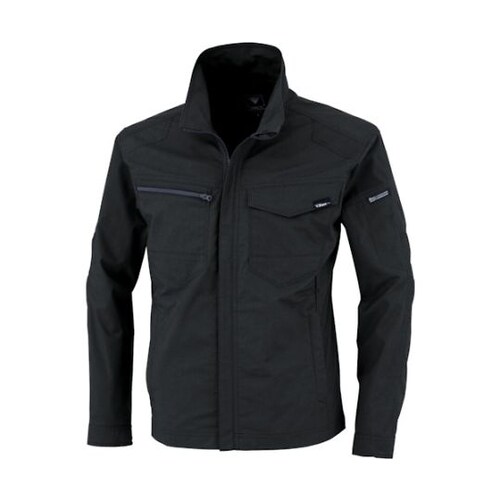 TCストレッチ長袖ブルゾン クロ LL