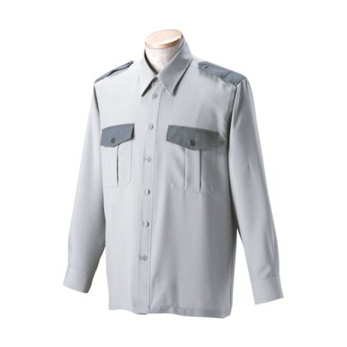 切替長袖シャツ ライトグレー S 183