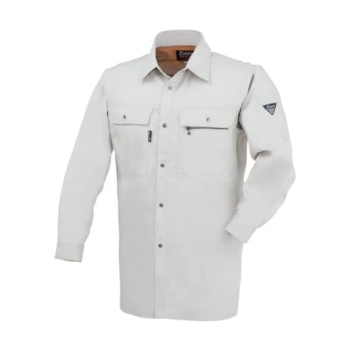 長袖シャツ シルバーグレー M 2093