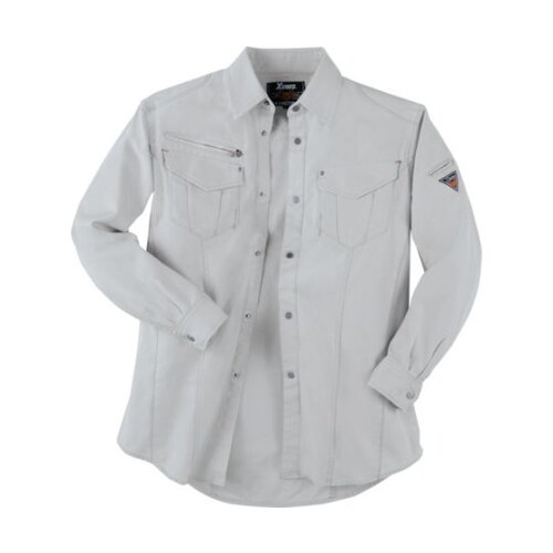 長袖シャツ シルバーグレー 5L 215