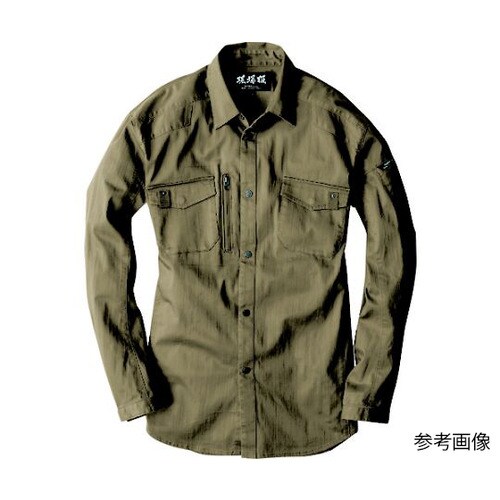 長袖シャツ キャメル S 2233−81