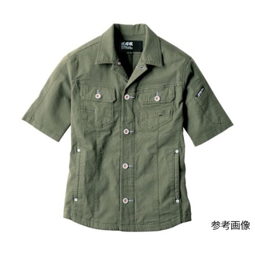 半袖ブルゾン オリーブグリーン 3L 2