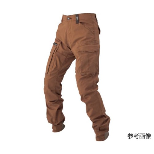 リブ付きカーゴパンツ ウォルナット S