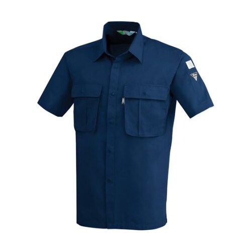 半袖シャツ 紺 S 3192−10−S