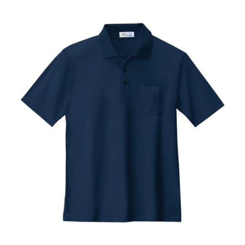 半袖ポロシャツ 紺 L 6100−10−