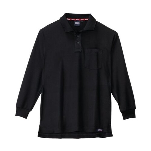 長袖ポロシャツ クロ LL 6121−9