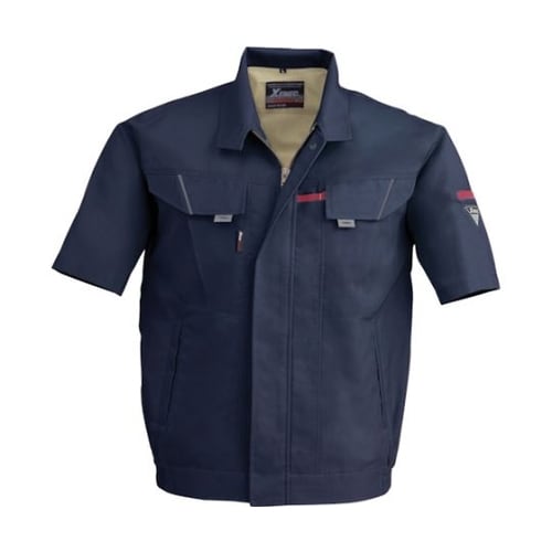 半袖ブルゾン 紺 L 7561−10−L