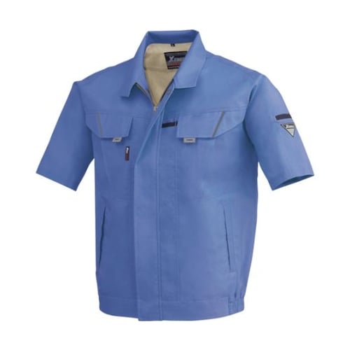 半袖ブルゾン ブルー 5L 7561−4