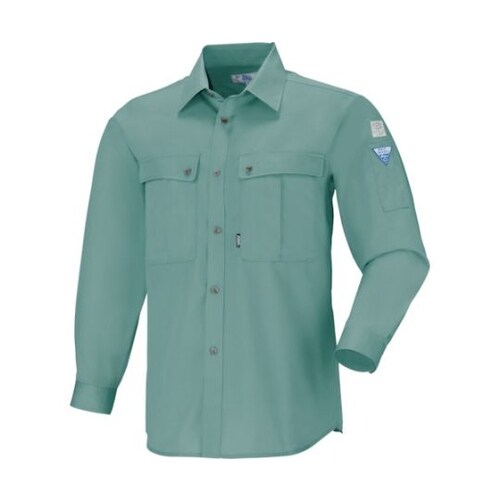 長袖シャツ グリーン 5L 9293−6