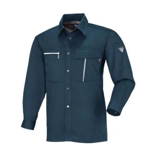 長袖シャツ アラスカグリーン 4L 12