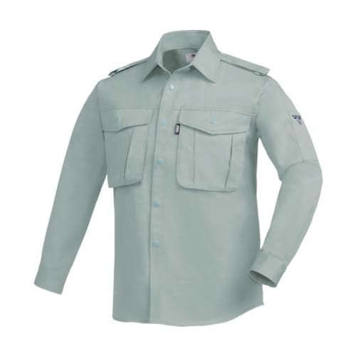 長袖シャツ モスグリーン 5L 1284