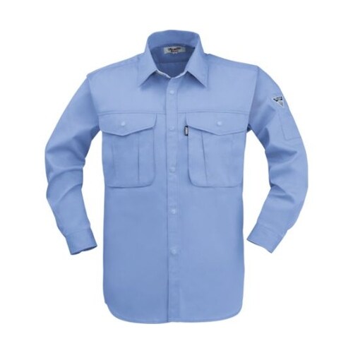長袖シャツ ブルー 5L 1293−40